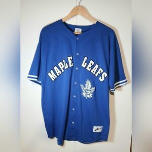 Vintage 90s Toronto Maple Leafs Baseball Jersey Tee by Ravens | Size M